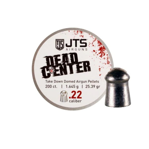 JTS DEAD CENTER PRECISION .22 CAL 25.39 GRAIN DOMED PELLETS / 200